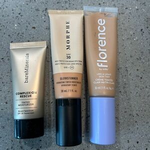 Lot of 3 medium- light colored Tinted Moisturizer - Cream foundations
